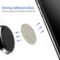 Nowa metalowa płytka z klejem płyta żeliwna na samochodowy magnetyczny uchwyt na telefon stojak koło kwadrat arkusze żelazne na magnes stojak na telefon 6